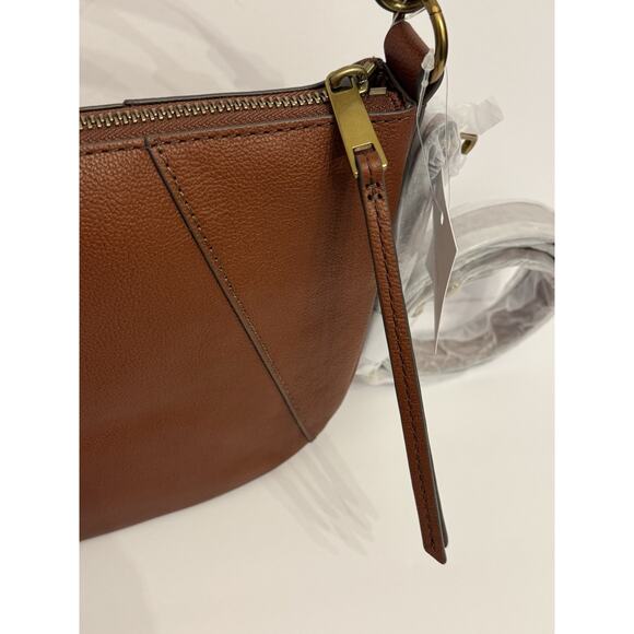Fossil Skylar Crossbody Bag Brandy Brown Leather New NWT - Picture 5 of 10